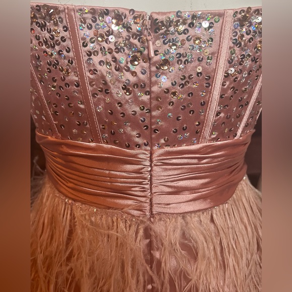 Pink sequin mini dress - Picture 3 of 5